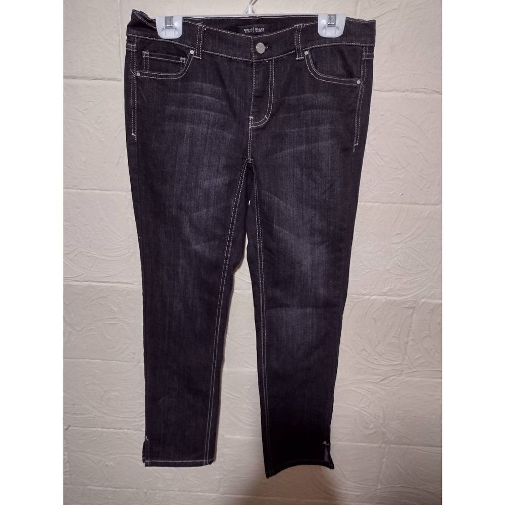 WHBM White House Black Market Size 6 Noir Ankle Jeans